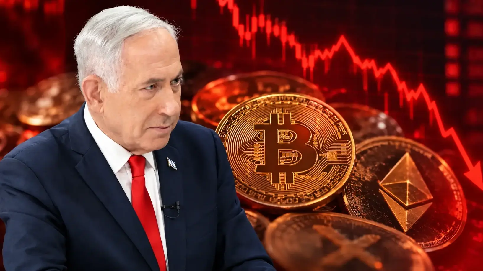 בנימין נתניהו, קריפטו, גרף יורד