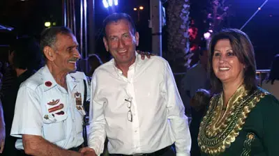 ראש עיריית תל אביב יפו רון חולדאי ואלישע סלאח במימונה ביפו ראש עיריית תל אביב יפו רון חולדאי ואלישע סלאח במימונה ביפו