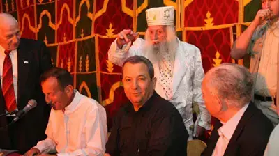 אהוד ברק בחגיגות המימונה ביפו אהוד ברק בחגיגות המימונה ביפו