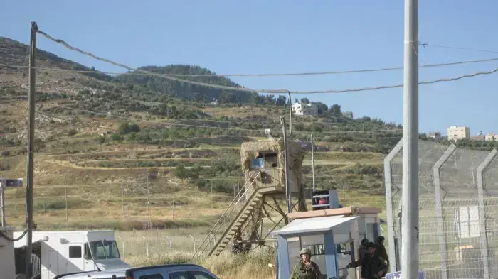 מחסום חווארה ליד שכם