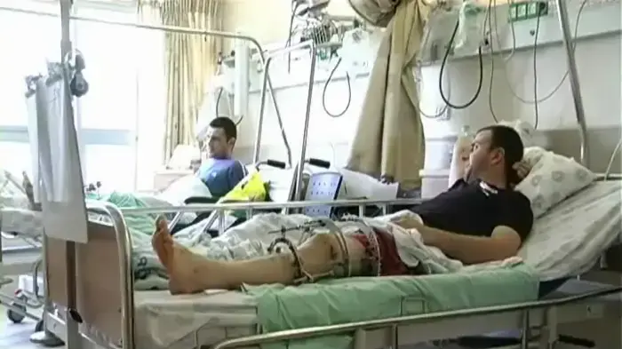 חייל ואזרח גאורגים פצועים הובאו לטיפול בישראל