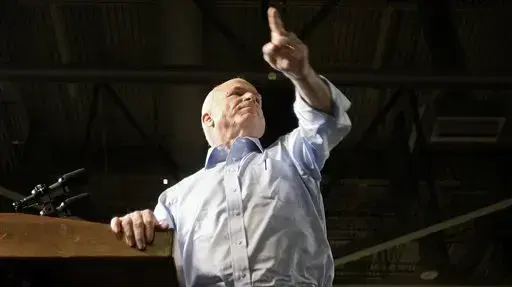 מועמד הרפובליקני לנשיאות ארה"ב ג'ון מקיין