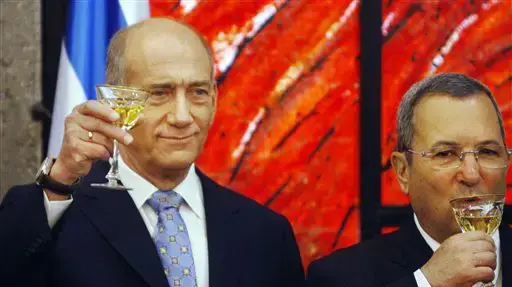 אהוד ברק ואהוד אולמרט
