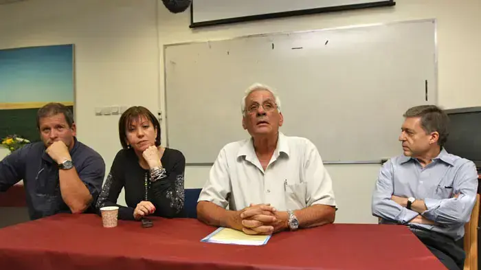 יוסי בילין, חיים אורון, זהבה גלאון ואבשלום וילן