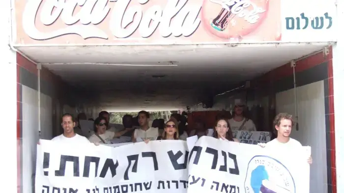 פעילי "מגמה ירוקה" מוחים על הפקעת חופי הכנרת מהציבור