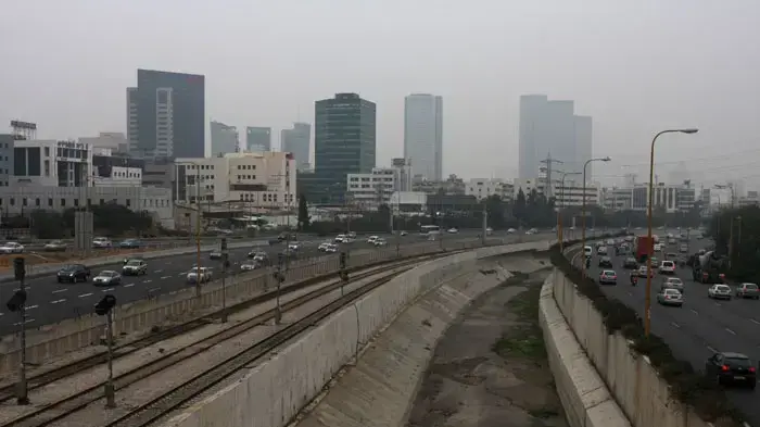 שמים מעוננים מעל נתיבי איילון ואזור המרכז שמים מעוננים מעל נתיבי איילון ואזור המרכז