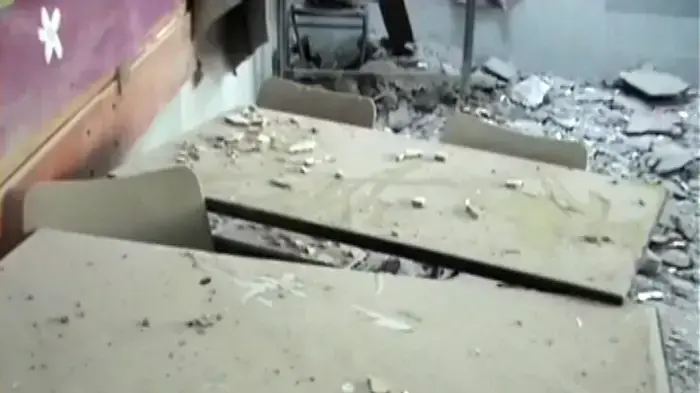 פגיעה  ישירה בבי"ס בבאר שבע