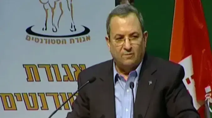 שר הבטחון אהוד ברק