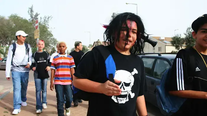 ילדים בבאר שבע מחופשים לרגל פורים 2009