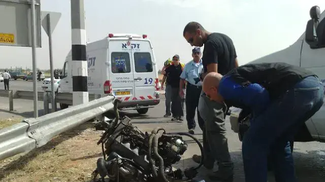 תאונת דרכים בצומת בנימין בכניסה לכפר סבא
