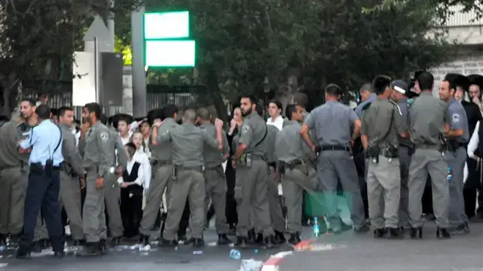 עימותים בין חרדים ושוטרים בירושלים