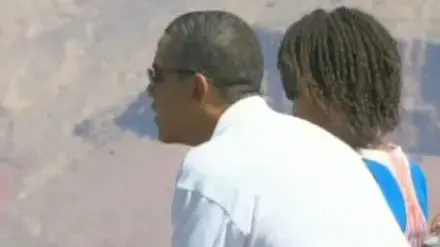 משפחת אובמה טיילה בגרנד קניון