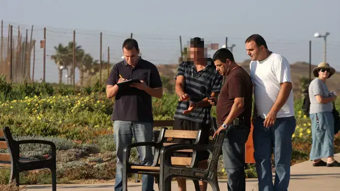 שחזור הלינץ' בחוף תל ברוך שחזור הלינץ' בחוף תל ברוך