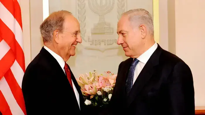 פגישת רה"מ נתניהו עם השליח האמרקאי למזה"ת ג'ורג' מיטשל במשרד רה"מ פגישת רה"מ נתניהו עם השליח האמרקאי למזה"ת ג'ורג' מיטשל במשרד רה"מ