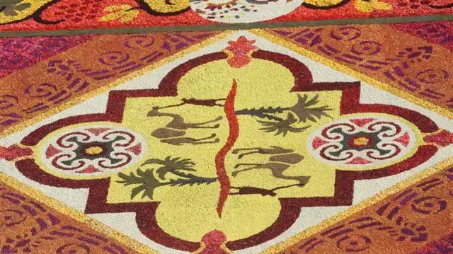 שטיח הפרחים בכיכר רבין בתל אביב