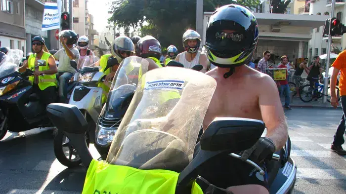 מחאת הרוכבים מתפשטת בשדרות רוטשילד בתל אביב