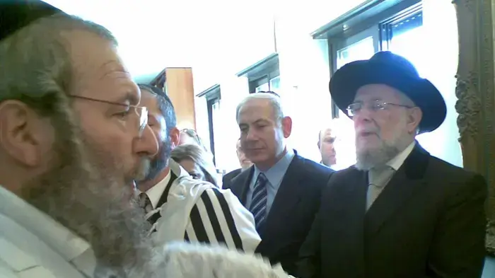נתניהו בברית מילה לנכדו