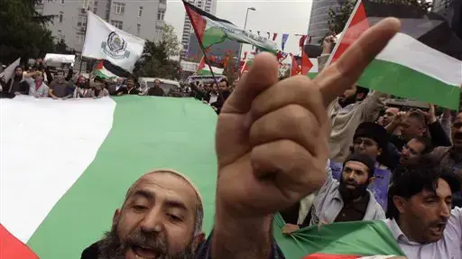 הפגנה נגד ישראל בתורכיה