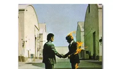 עטיפת "Wish You Were Here" של פינק פלויד