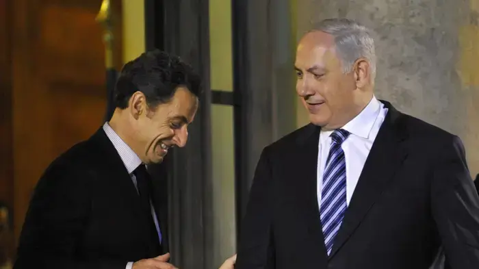 ניקולא סרקוזי ובנימין נתניהו ניקולא סרקוזי ובנימין נתניהו