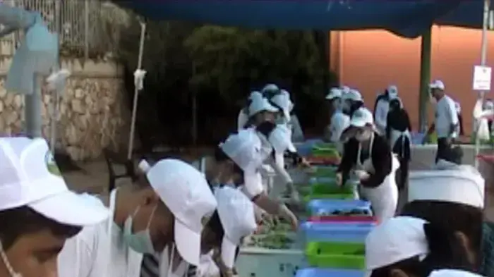 שיא גינס בהכנת סלט הטאבולה הגדול בעולם