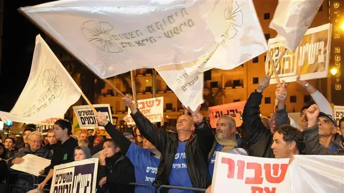 הפגנת פעילי הימין נגד ההקפאה דצמבר 2009
