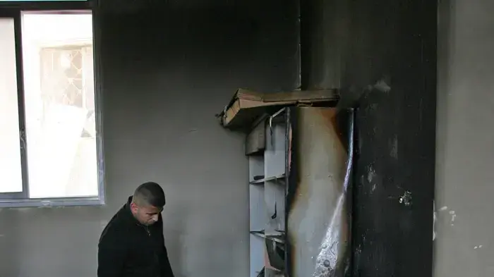 מסגד בכפר יאסוף נשרף על ידי מתנחלים בשומרון מסגד בכפר יאסוף נשרף על ידי מתנחלים בשומרון