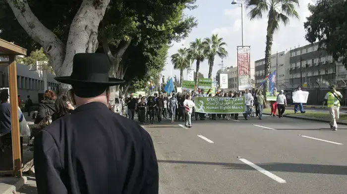 מצעד זכויות אדם בתל-אביב לרגל יום זכויות האדם הבינלאומי תל אביב דצמבר 2009 