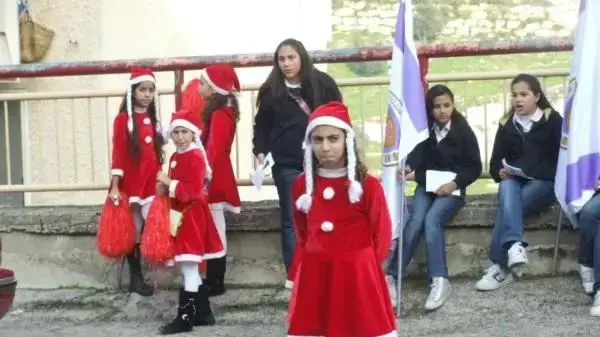 תהלוכת חג המולד המסורתית בנצרת, ישראל דצמבר 2009 