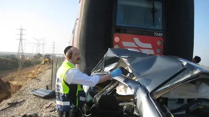 תאונה קטלנית הבוקר בין רכב פרטי לרכבת סמוך לקרית גת במקום הרוג