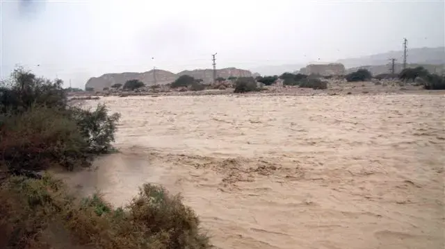 שטפונות בנחל צין ינואר 2010