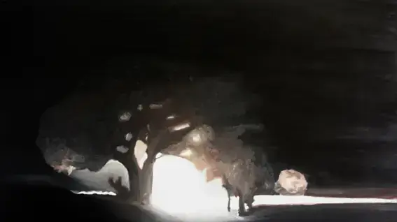 ציור של רן קידר, מתוך "מרחב מוגן"