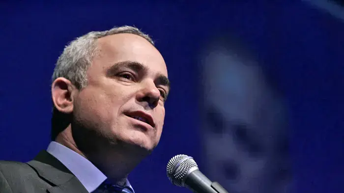 יובל שטייניץ באסיפה הכללית של התאחדות התעשיינים בישראל