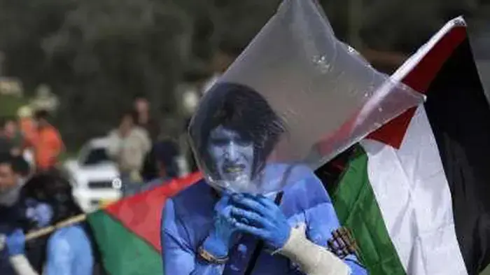 מפגינים מתחפשים לאווטאר בניעלין מפגינים מתחפשים לאווטאר בניעלין