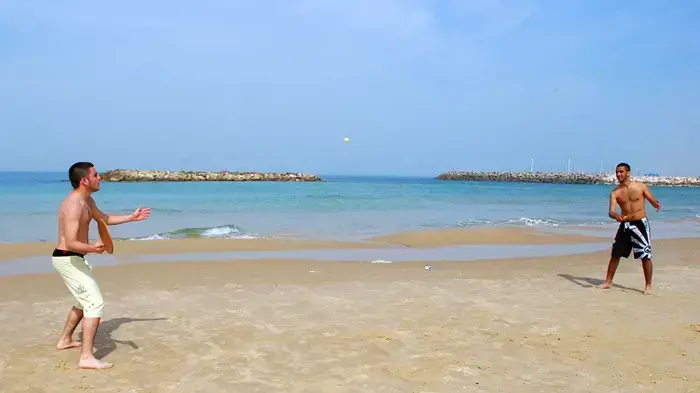 חוף הים באשקלון פברואר 2010