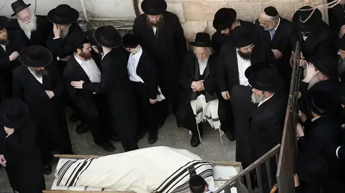 מסע הלוויה של מנחם פרוש פברואר 2010