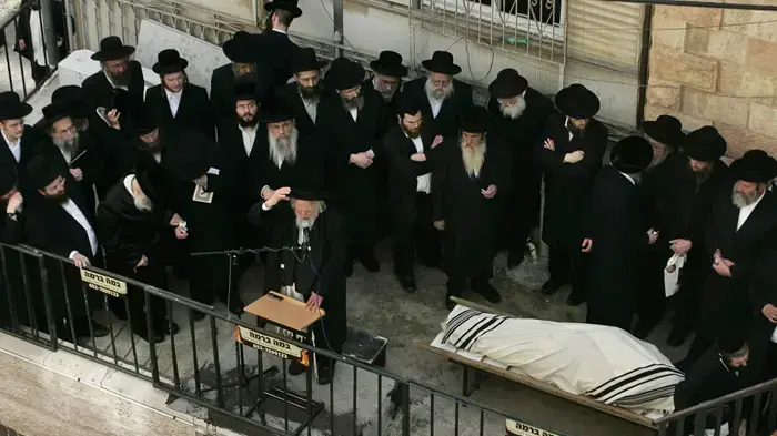 מסע הלוויה של מנחם פרוש פברואר 2010