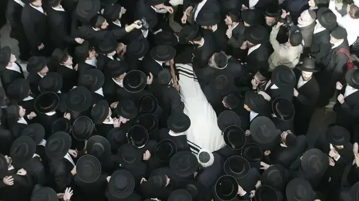 מסע הלוויה של מנחם פרוש פברואר 2010