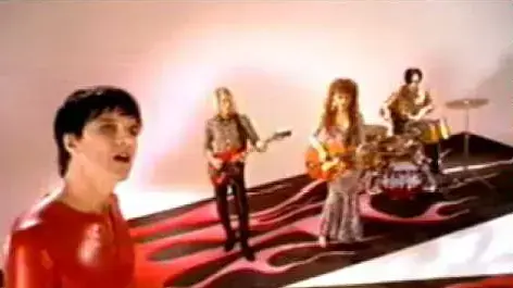 מתוך הקליפ של להקת The Cramps מתוך הקליפ של להקת The Cramps