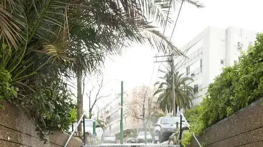 גשם ברחובות גבעתיים פברואר 2010                 