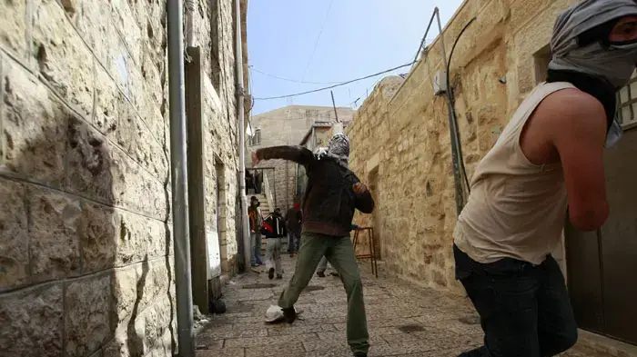 עימותים בין פלסטינים לכוחות ביטחון בעיר העתיקה בירושלים עימותים בין פלסטינים לכוחות ביטחון בעיר העתיקה בירושלים