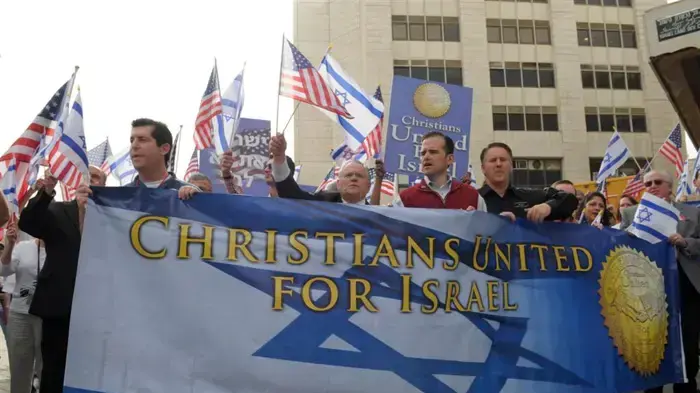 מצעד תמיכה בישראל של ארגון  Christians united for Israel מרץ 2010   