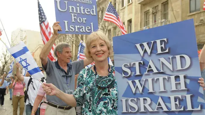 מצעד תמיכה בישראל של ארגון  Christians united for Israel מרץ 2010    