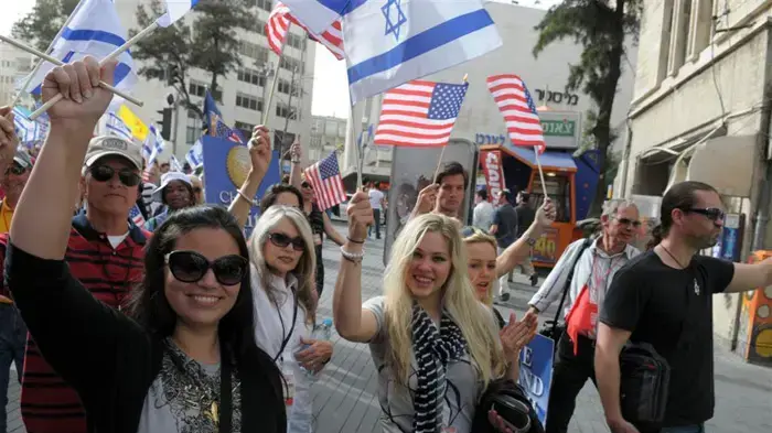 מצעד תמיכה בישראל של ארגון  Christians united for Israel מרץ 2010  