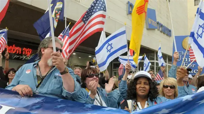מצעד תמיכה בישראל של ארגון  Christians united for Israel מרץ 2010  