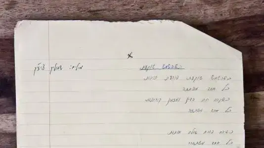 "כשהשמש שוקעת", מתוך מחברות השירים של שמוליק צ'יזיק