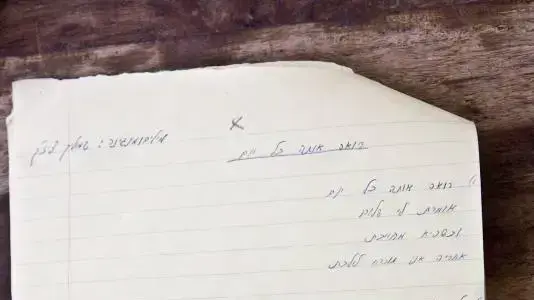 "רואה אותה כל יום", מתוך מחברות השירים של שמוליק צ'יזיק