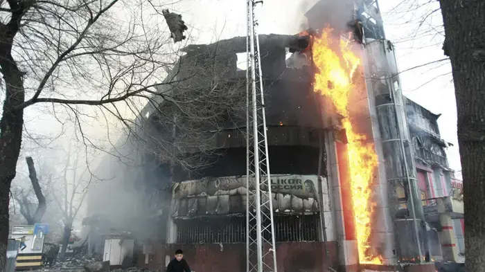 ההרס בבישקק אחרי המהומות האלימות