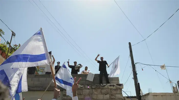 צעדת הימין היום בכפר סילוואן ביוזמתם של איתמר בן גביר וברוך מרזל- אפריל 2010 