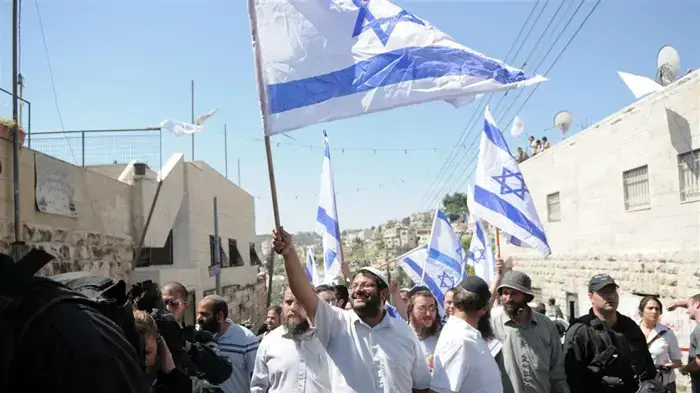 צעדת הימין היום בכפר סילוואן ביוזמתם של איתמר בן גביר וברוך מרזל- אפריל 2010 